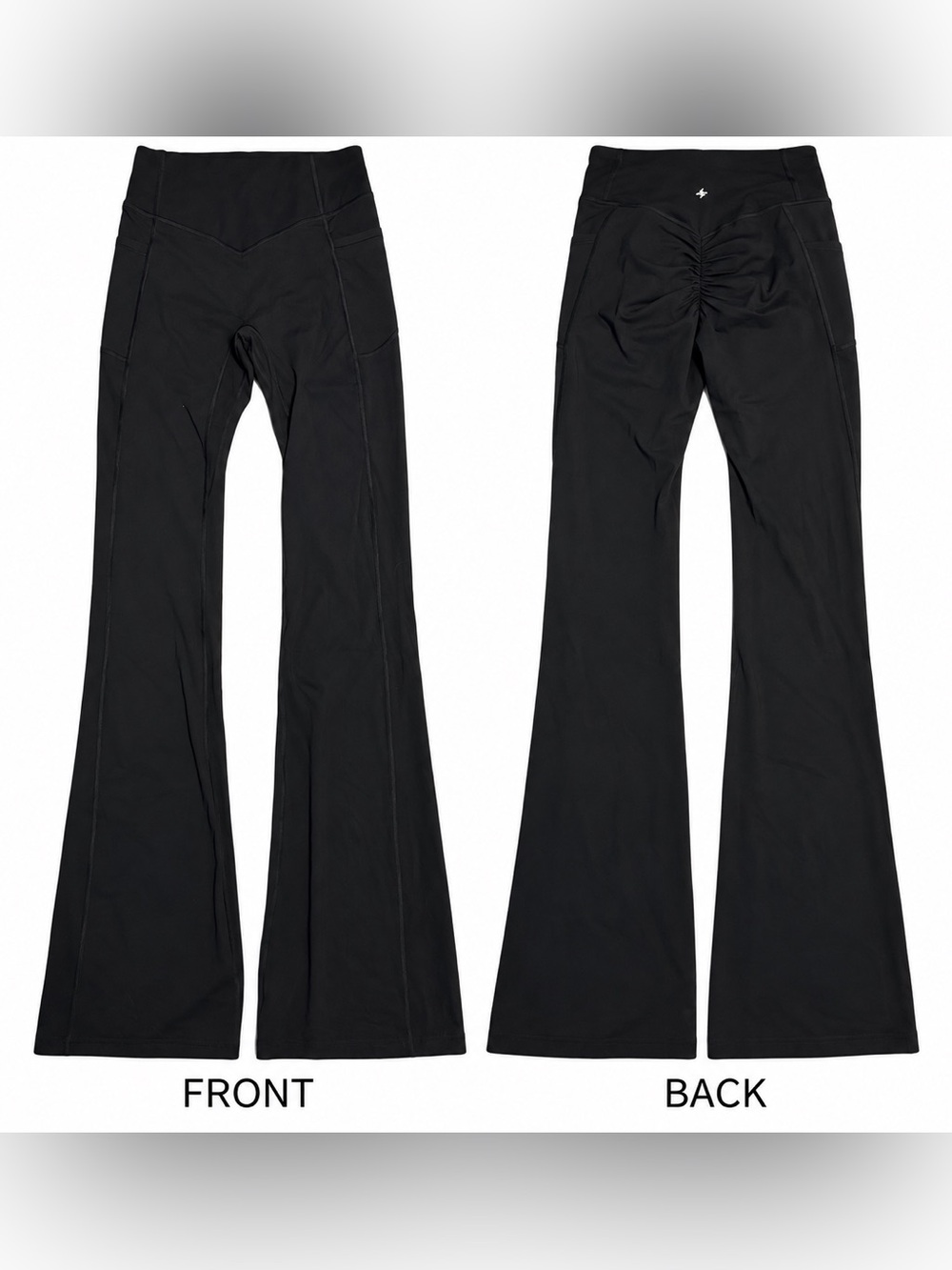 Halara UltraSculpt Flare Pants M UltraTall Black 37” Inseam NWOT - Picture 2 of 8